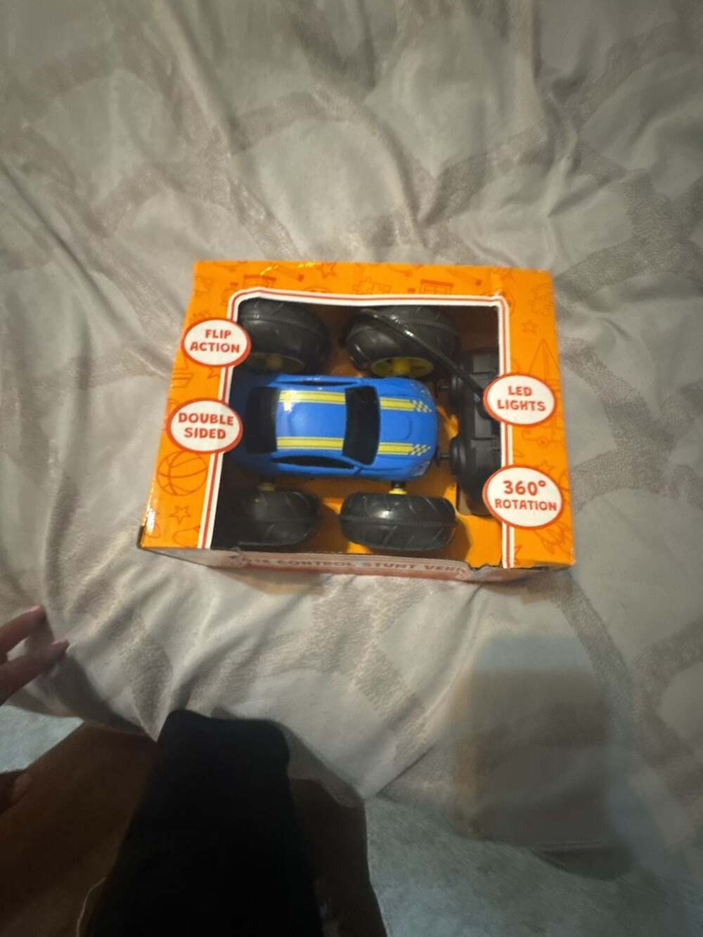 Toy Box Remote Control Stunt Vehicle Blue
